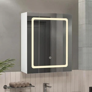 Bathroom Cabinet Wall Mounted with Mirror,Over Toilet Storage Cabinet with 2 ... - Picture 1 of 1
