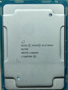 Intel Xeon Platinum 8173M 2.0GHz 28-Core 38.5MB LGA3647 165W SR37Q CPU Processor - Afbeelding 1 van 2