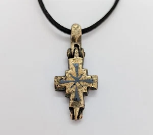 Ancient Foldable Cross – Enkolpion, 10th-12th Century AD - Picture 1 of 10