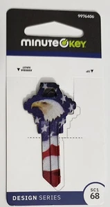 House Key blank SC1 68 American Bald Eagle House Key Freedom Uncut - Picture 1 of 3