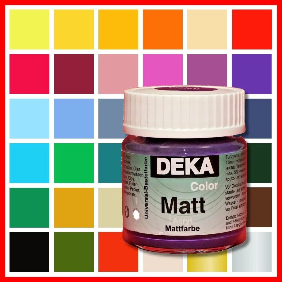 Deka Color Matt, volldeckend, viele Farben zur Auswahl, 50 ml (€99,80/Ltr.)