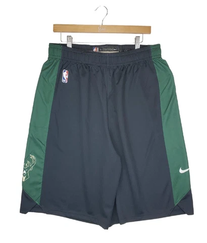 Nike NBA Milwaukee Bucks Team Issued Practice Shorts Size Large Tall 38 Cover