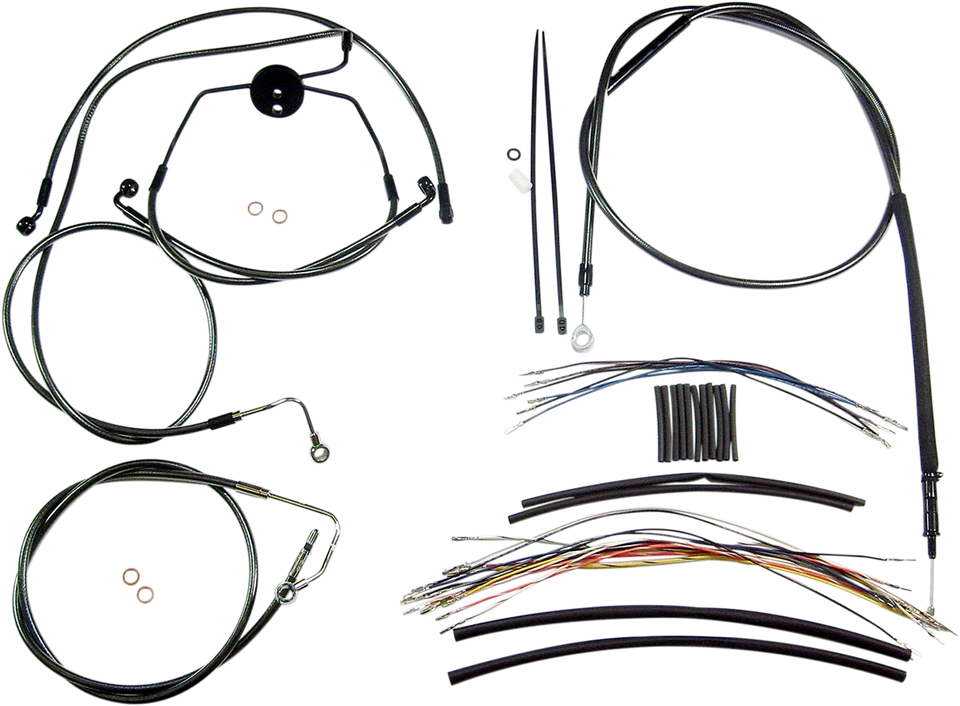 Kit de cables de control 10-13 para Harley Road Glide personalizado FLTRX MAGNUM negro perla F Foto 1 de 1