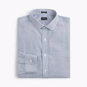  J.Crew Premium Ludlow Traveler Shirt in Check | M | Blue | $128 - Picture 1 of 1