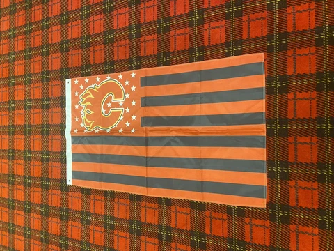 Brand New Calgary Flames flag 3 foot by 5 foot Cover