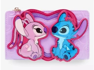 Loungefly Disney Lilo & Stitch Angel & Stitch Herz bewegliche Geldbörse - Bild 1 von 3
