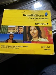 Rosetta Stone Svenska Swedish Audio Companion / Levels 1,2, & 3 - Picture 1 of 2