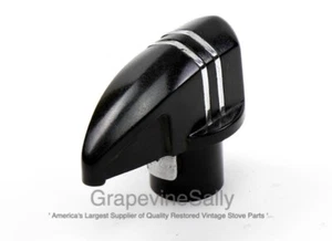 Vintage Stove Parts Original Black Magic Chef Stove Burner Control Knob Dial - Picture 1 of 9