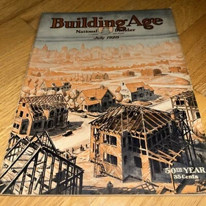 Jul 1928 BUILDING AGE & NATIONAL BUILDER ROANOKE, Maurice Chauchon, ASBESTOS ADS - Foto 1 di 20
