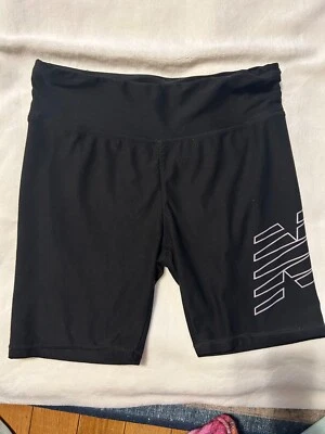 Girls black  New Balance compression biker shorts, size medium - Image 1 of 4