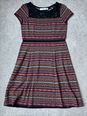 Vestido Anthropologie Talla M Multicolor Lana de Cordero Cachemira Blnd Gorrión Mediano Usado en Excelente Condición Foto 1 de 4