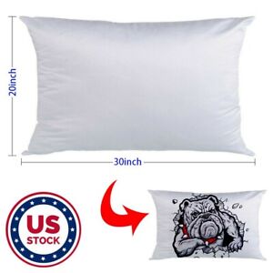 20"x30" Sublimation Blank Pillow Case Cushion Cover Throw Pillow Case 10/20/50Pc