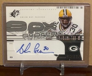Ahman Green 2002 Upper Deck SPx Supreme Signatures Autograph - Packers