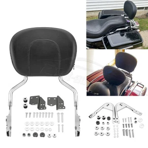 Respaldo desmontable Sissy Bar acoplamiento para 97-08 Harley Road King Electra Glide - Imagen 1 de 19