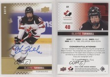 2022 Upper Deck Team Canada Juniors Women's WC Signatures Blayre Turnbull Auto