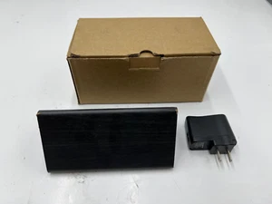 LED Digital Alarm Clock Wooden Style Temperature and Humidity Meter Black - Picture 1 of 5