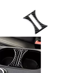 Carbon Fiber Cup Holder Trim Sticker For Mercedes Benz GLA/CLA / A-Class 2013-17 - Picture 1 of 8