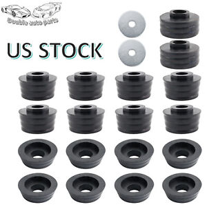 Black Body Mount Bushing Kit For Ford F250 F350 Super Duty 2WD 4WD 1999-2018 USA