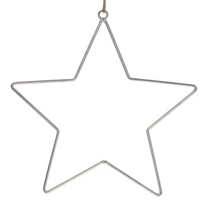 Metallhänger Stern silber 28cm - Picture 1 of 1