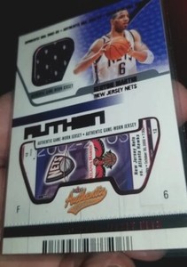 2002-03 Fleer Authentix Jersey Authentix Unripped /50 KENYON MARTIN - CLEAN CARD