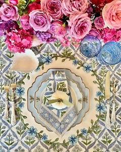 Faux Leather Placemat, Round, Waterproof, Embroidered Placemat - Picture 1 of 1