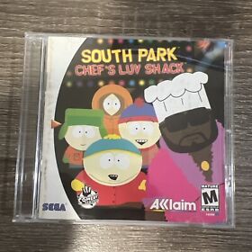 Manual y disco de South Park: Chef's Luv Shack (Sega Dreamcast, 1999)