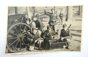 FOTO MILITARE ARTIGLERIA PIACENZA 1943 WW2 POI DIVISIONE MONTEROSA - Picture 1 of 2