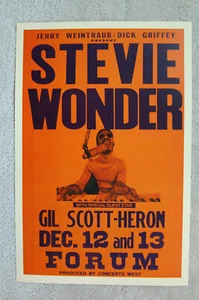 Cartel concierto Stevie Wonder 1980 Forum - Imagen 1 de 1