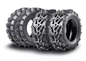 MCKINLEY UTV ATV Tires 26X9-12 & 26X12-12 6 Ply Full Set Super Mud Offroad X611 - Picture 1 of 7