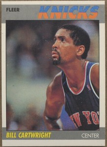 1987-88 Fleer Basketball #17 Bill Cartwright New York Knicks