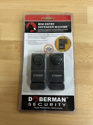DOBERMAN SECURITY MINI ENTRY DEFENDER w/ CHIME 100dB MODEL #SE-0129 Very Loud - Image 1 of 2