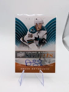 2008-09 Upper Deck Trilogy Young Star Scripts Devin Setoguchi #YS-DS Auto - Picture 1 of 2