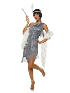 Flapper Kleid Erwachsene Roaring 20s Kostüme Gatsby Mädchen Halloween Small - Bild 1 von 1