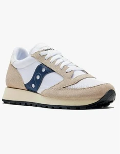 Saucony Women's Jazz Original Vintage Sneaker Whie/Blue Size UK 7.5 - Picture 1 of 5