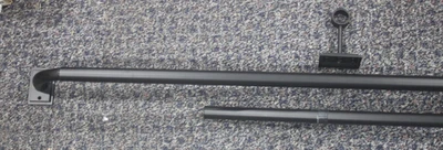 Barra de cortina oscurecedora Pottery Barn 9585117 1,25 mediana 48-88 hierro fundido negro rasguños 2 Foto 1 de 4