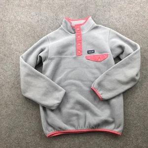 Patagonia Synchilla Pullover Mädchen XL Fleece Snap-T Jacke Outdoor Wandern Jugend - Bild 1 von 8