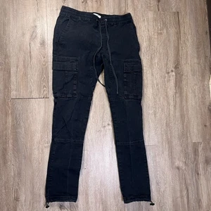 Pacsun Slim Cargo Schwarz Hose Herren Small Slim Tapered - Bild 1 von 7