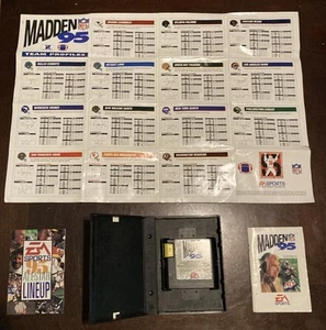 Sega Genesis Vintage Madden 95 CIB, Manuel, 95 All star Lineup, Team Profiles - Picture 1 of 9