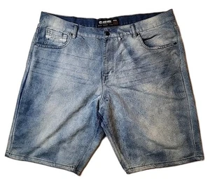 Pantalones cortos de mezclilla vintage Y2K Ecko Unltd para hombre lavados talla 42 hip hop holgados RARO - Imagen 1 de 10