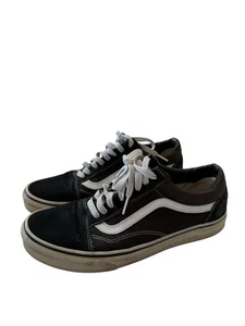 Vans Off The Wall Skateboard Shoes Black Sneakers Men’s Size 8 Good Condition - Picture 1 of 10