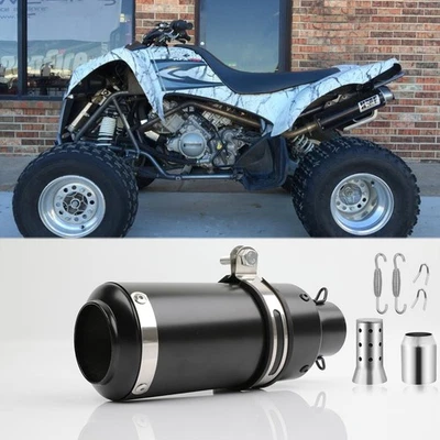 Silenciador traseiro de escape Slip-on 51mm 2" pontas traseiras de tubo para Kawasaki KFX 700 400 250 - Imagem 1 de 4