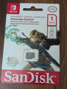 SanDisk Zelda Tears The Kingdom 1TB micro SDXC Memory Card Nintendo Switch NEW - Picture 1 of 2