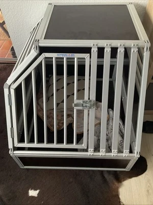 Schmidt Hundebox Alu 75 x 89 x 73 cm,  Neuwertig Und TOP Zustand, groß, stabil - Bild 1 von 3
