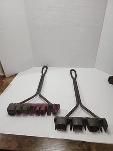 Antique Railroad Railway Bridge Boundary branding Iron Set. Very Rare. READ... - Picture 1 of 14