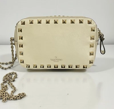 Valentino Garavani Rockstud Mini Crossbody Camera Bag With Chain Strap - Image 1 of 4