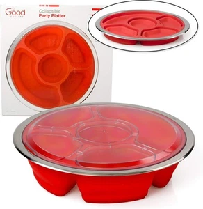 Collapsible 14" Party Serving Platter for Entertaining - Fruit, Veggie, Appetize - Picture 1 of 7