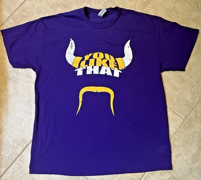 ¿Te gusta eso? Camiseta de fútbol americano para hombre XL púrpura Minnesota Vikings NFL SKOL Kirk Foto 1 de 4
