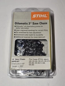 Stihl Oilomatic 3 Saw Chain 26RS-67 Replacement 16" Fits MS260 MS270 MS280 MS290 - Picture 1 of 5