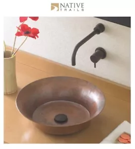 Hammered copper vessel sink - Picture 1 of 4
