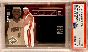 JERSEY #! 2010 PANINI LIMITED TEAM TRADEMARKS LEBRON JAMES 23/149! PSA 8 (1/1)! - Picture 1 of 3